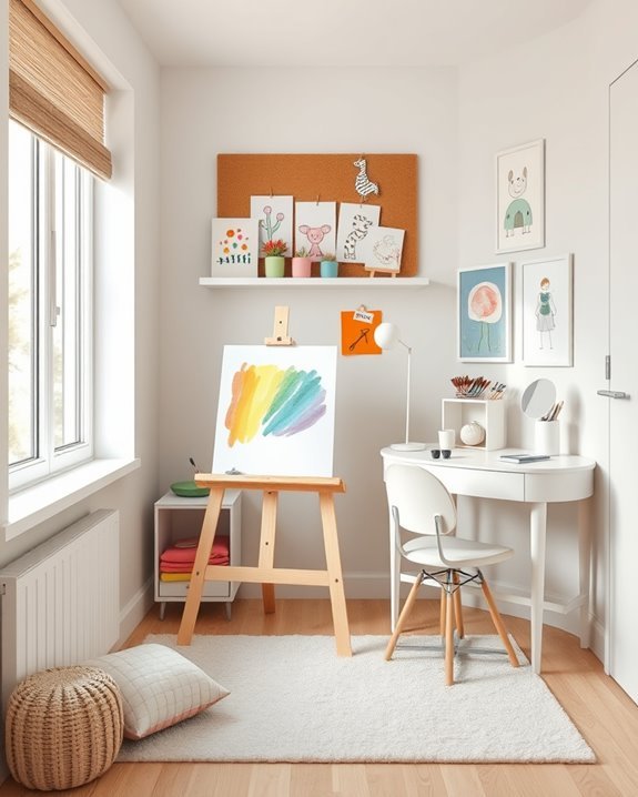 mini art studio space