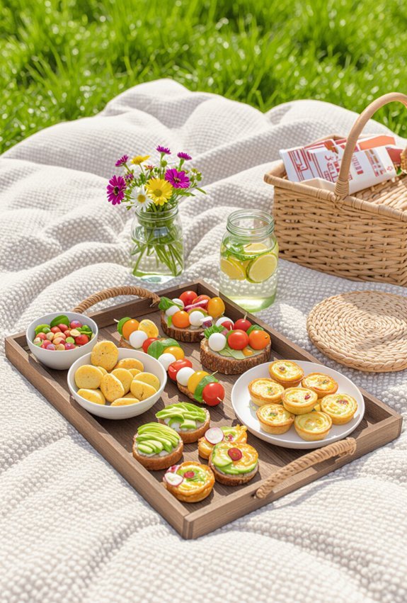 mini skewers and dips