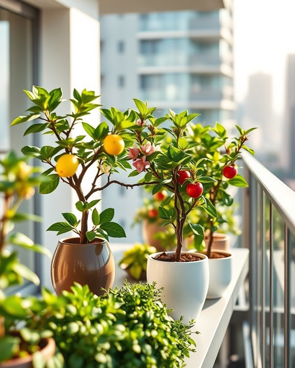 miniature fruit trees thrive
