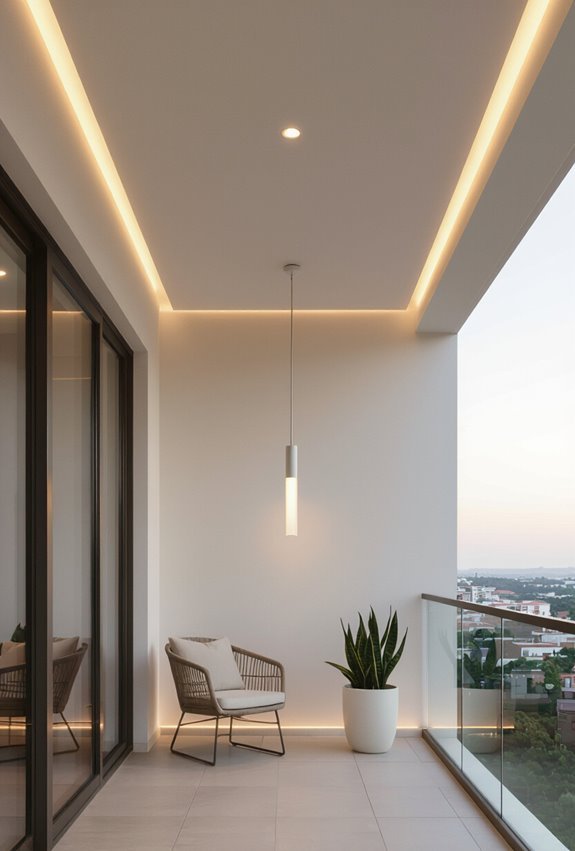 minimal airy ceiling fixtures