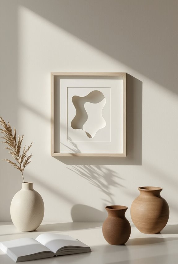 minimal layered negative space silhouettes