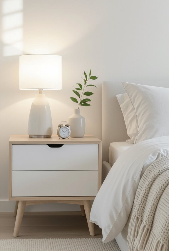 minimal nightstand essentials only