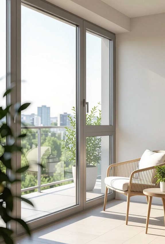 minimalist aluminum frames maximize views