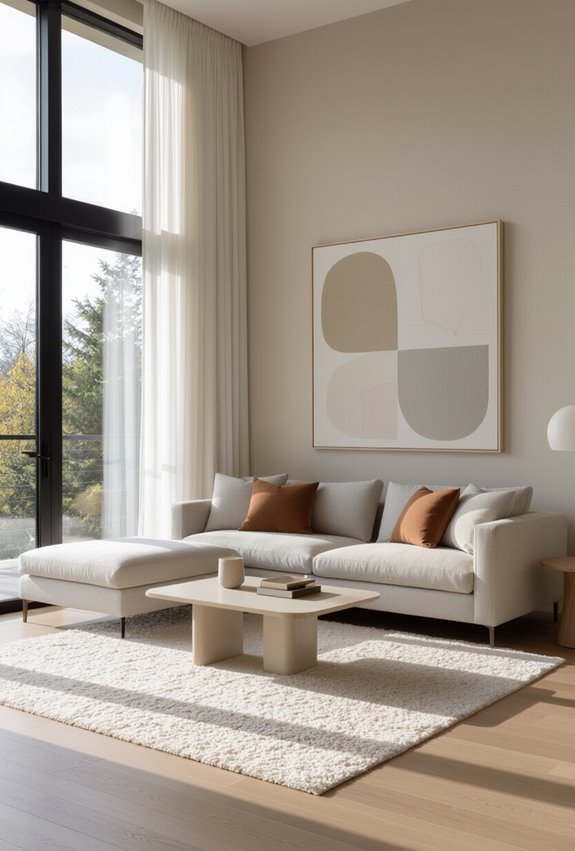 minimalist art enhances depth