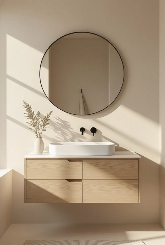 minimalist bauhaus geometric vanities