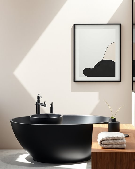 minimalist black and neutral art