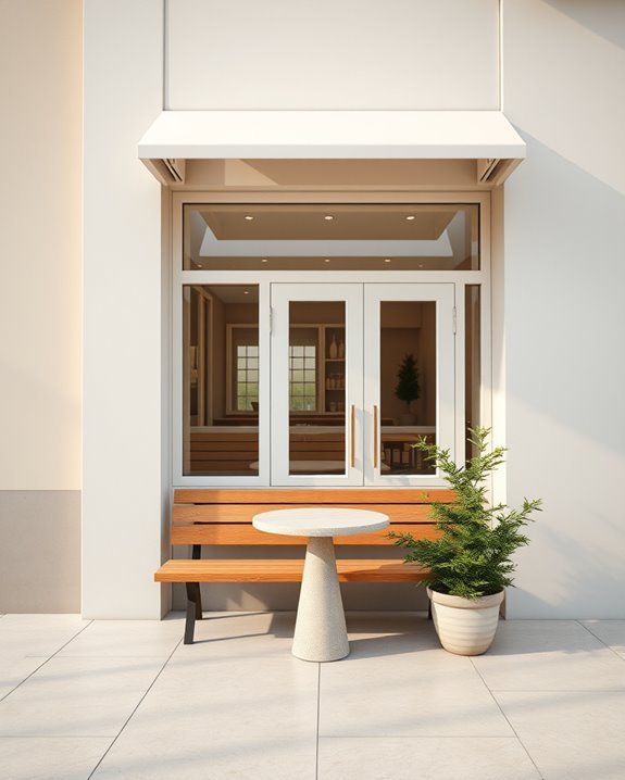 minimalist caf exterior design