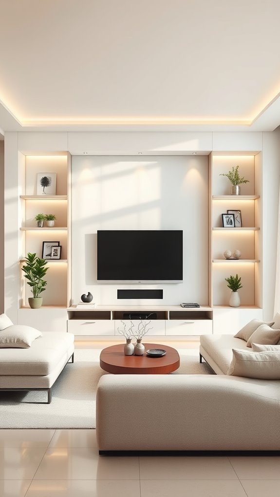 minimalist calm tv design