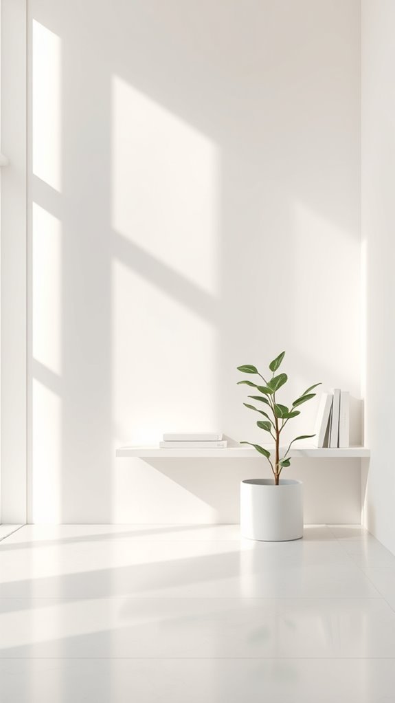 minimalist calm with accents