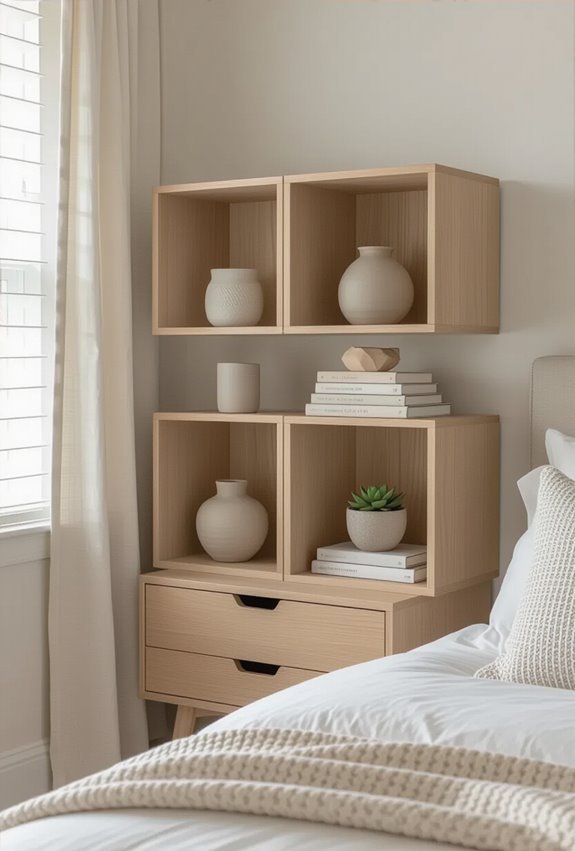 minimalist categorized open display