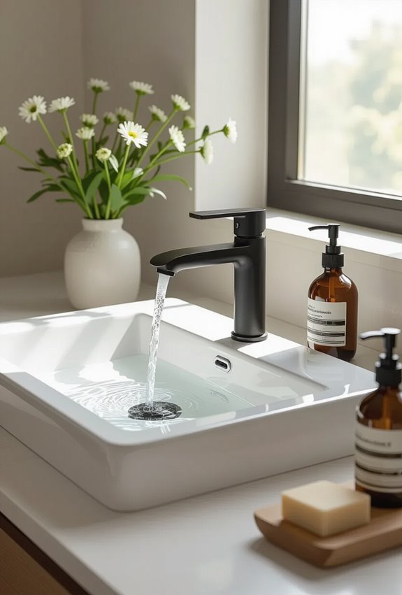 minimalist ergonomic water efficient faucets