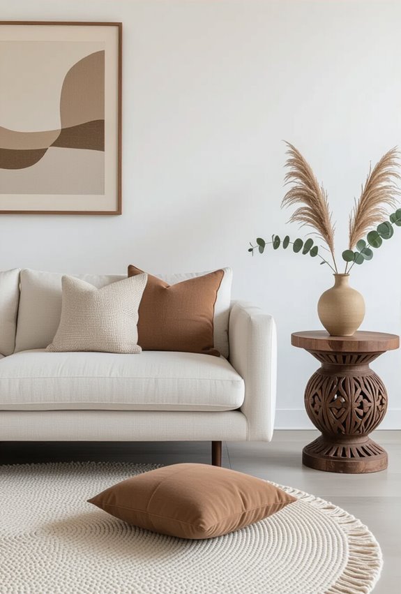 minimalist furniture ornate accents