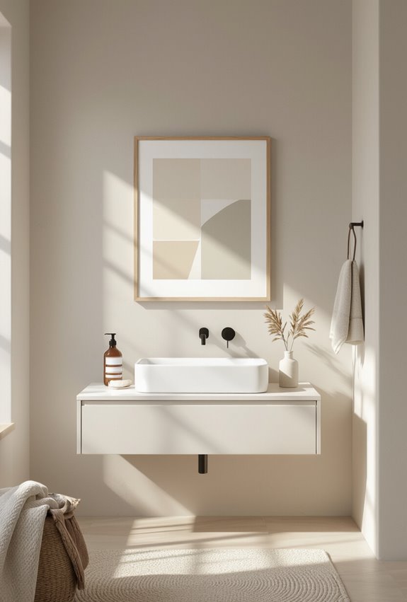 minimalist handmade art accents