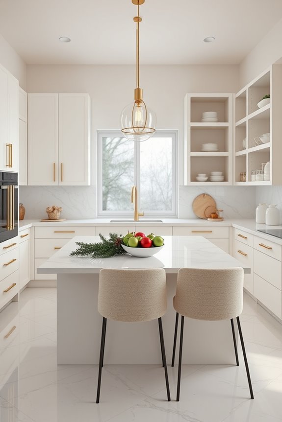minimalist holiday decor organization