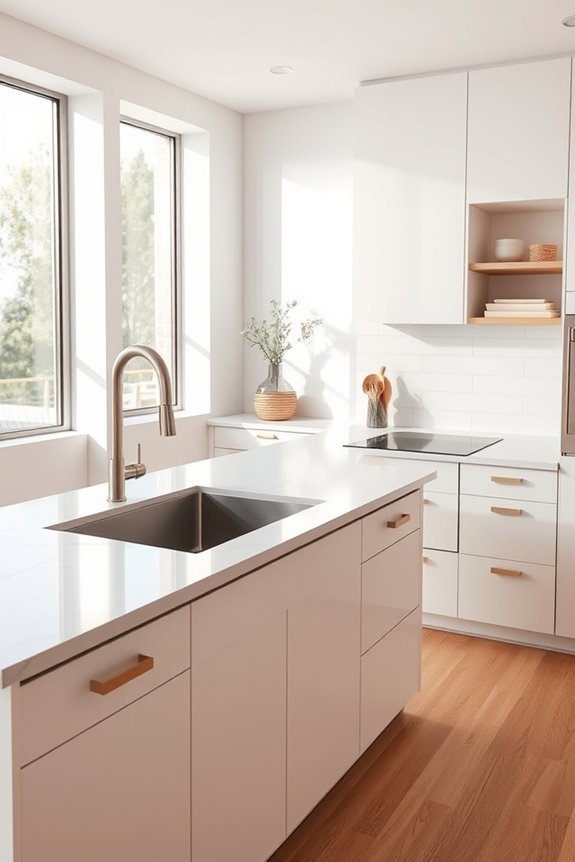 minimalist kitchen hardware choices