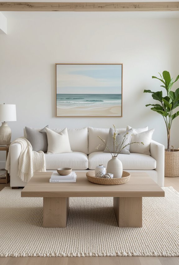 minimalist neutral coastal serenity