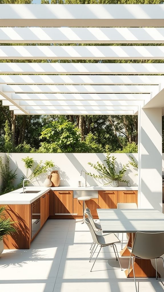 minimalist outdoor kitchen design