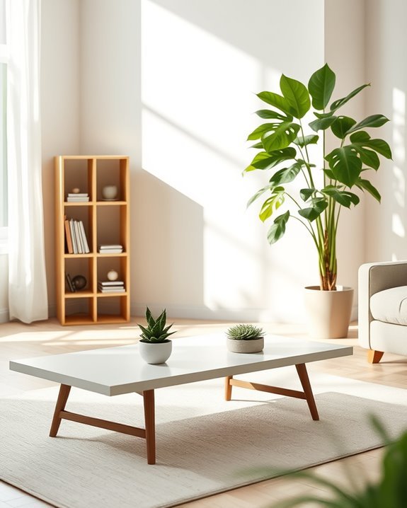 minimalist plant arrangements tranquility