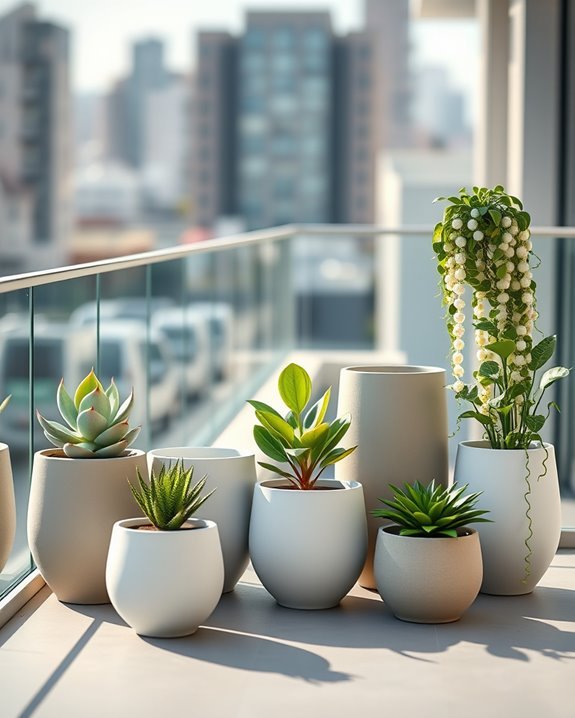 minimalist planter design choices