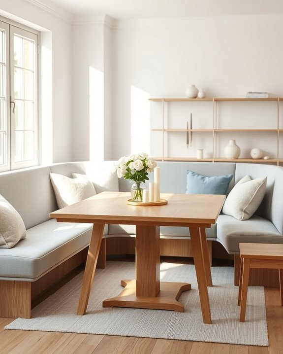 minimalist scandinavian dining design