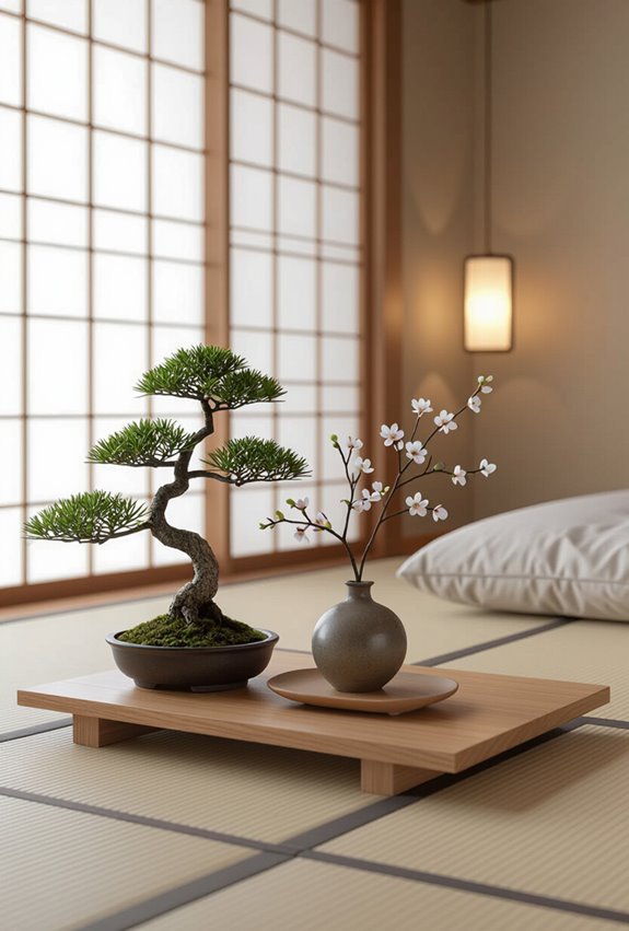 minimalist seasonal living arrangements
