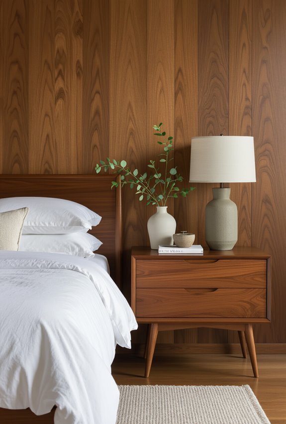 minimalist tapered leg nightstand elegance
