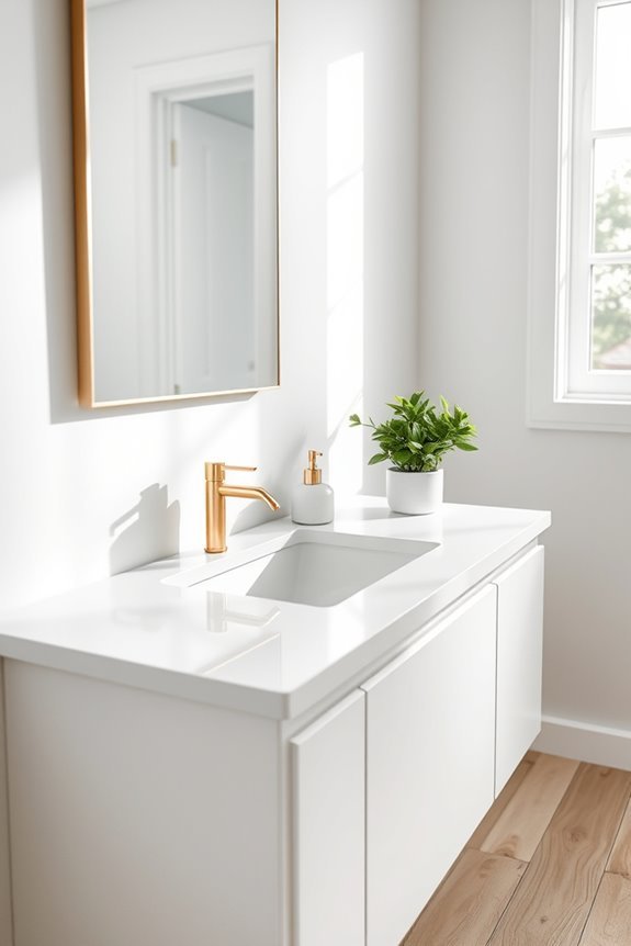 minimalist vanity organization tips