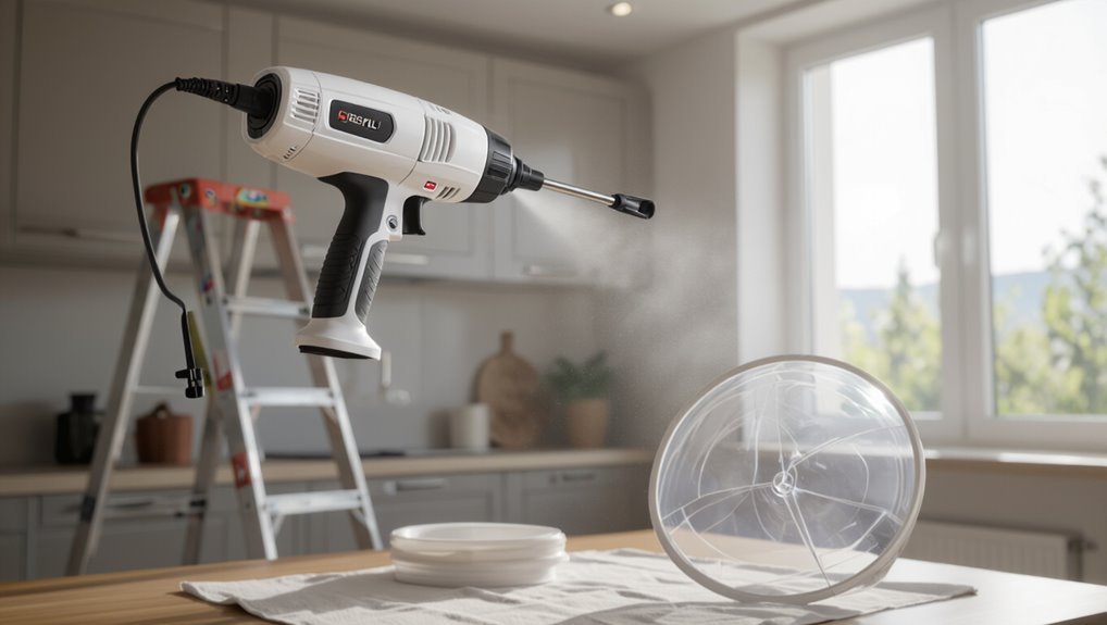minimize splatter with equipment