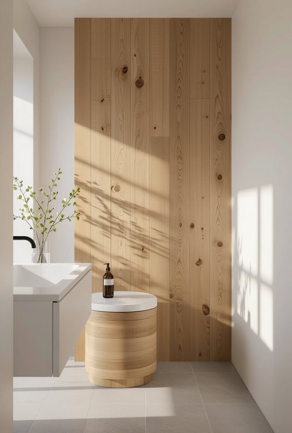 mirror integrated wood panels