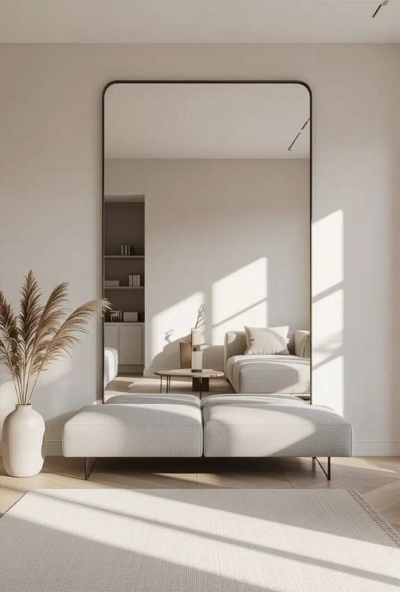 mirrors amplify light and depth