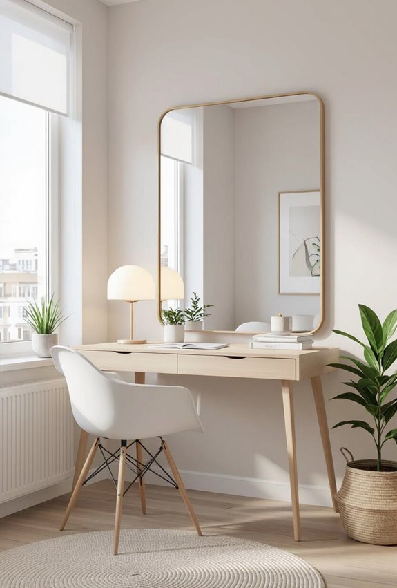 mirrors amplify light and depth