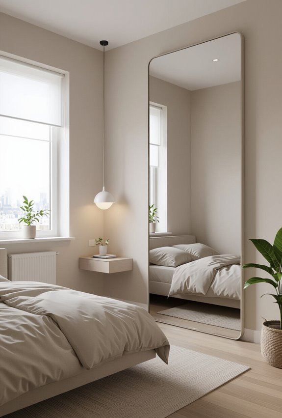 mirrors amplify light and depth