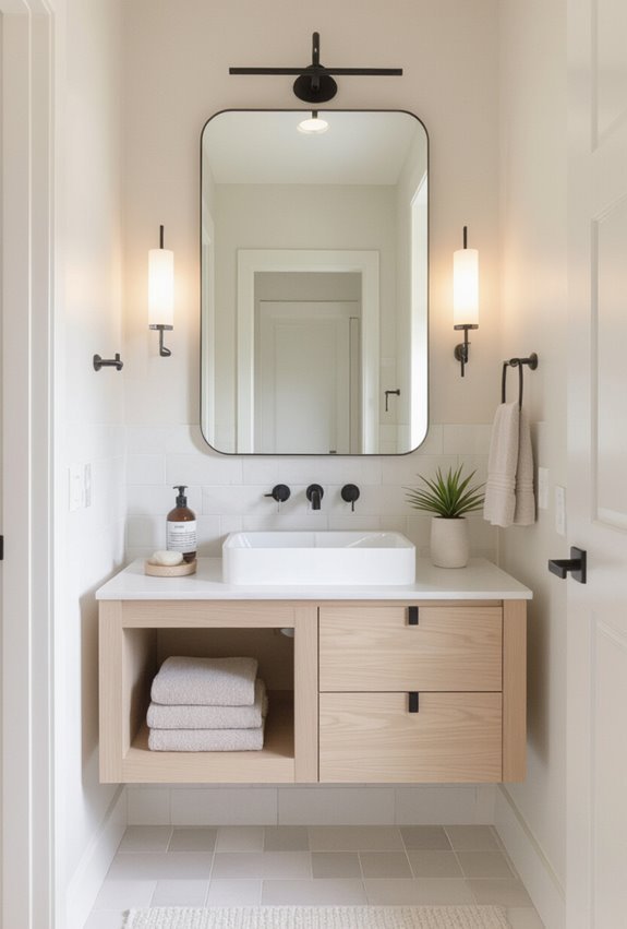 mirrors amplify light and sightlines