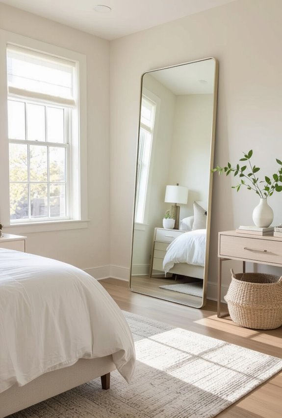 mirrors amplify light and space