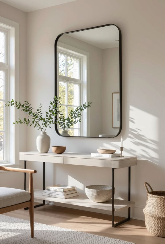 mirrors amplify light and space