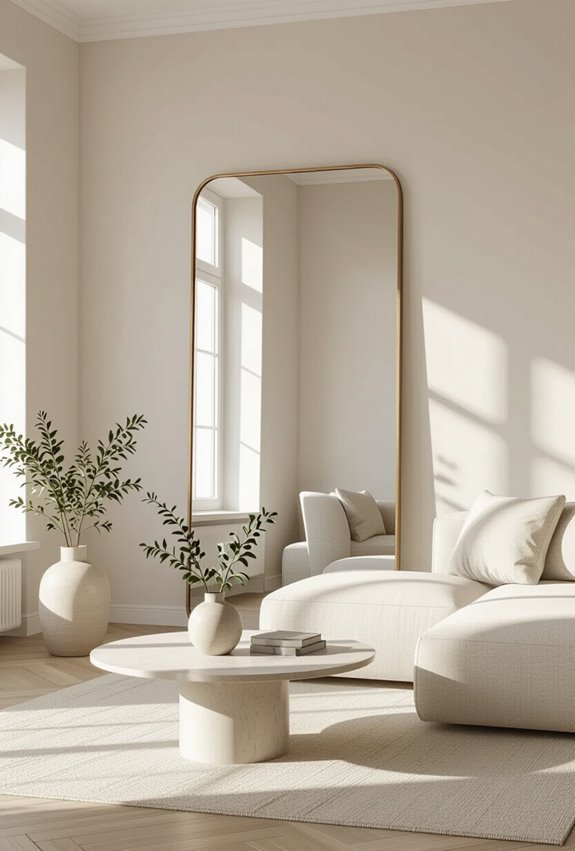 mirrors amplify light and space