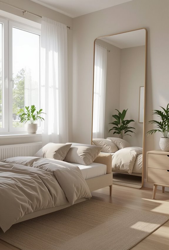 mirrors amplify light and space