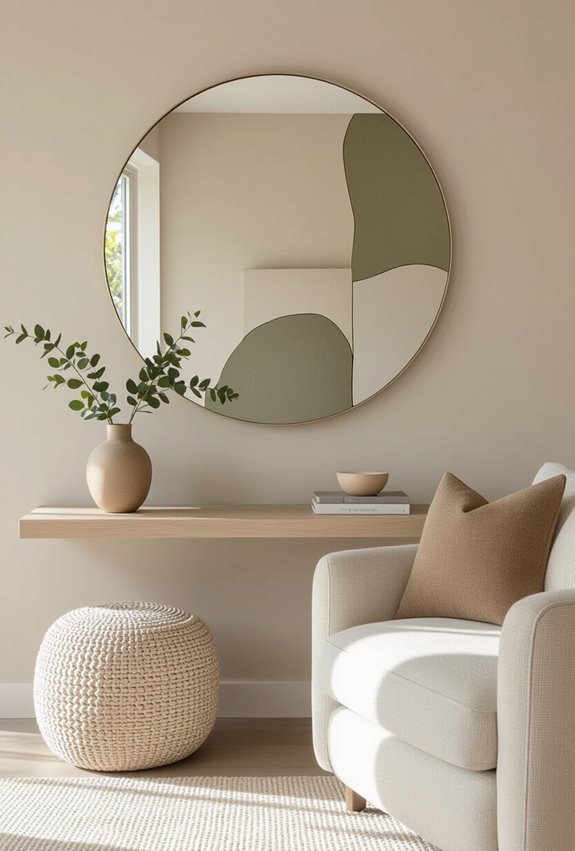 mirrors and art balance