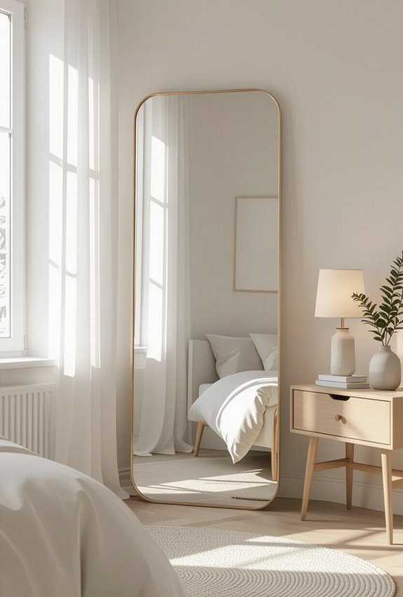 mirrors brighten and enlarge room