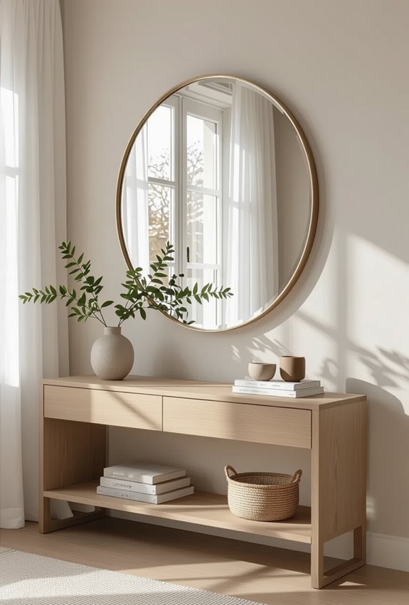mirrors brighten and enlarge