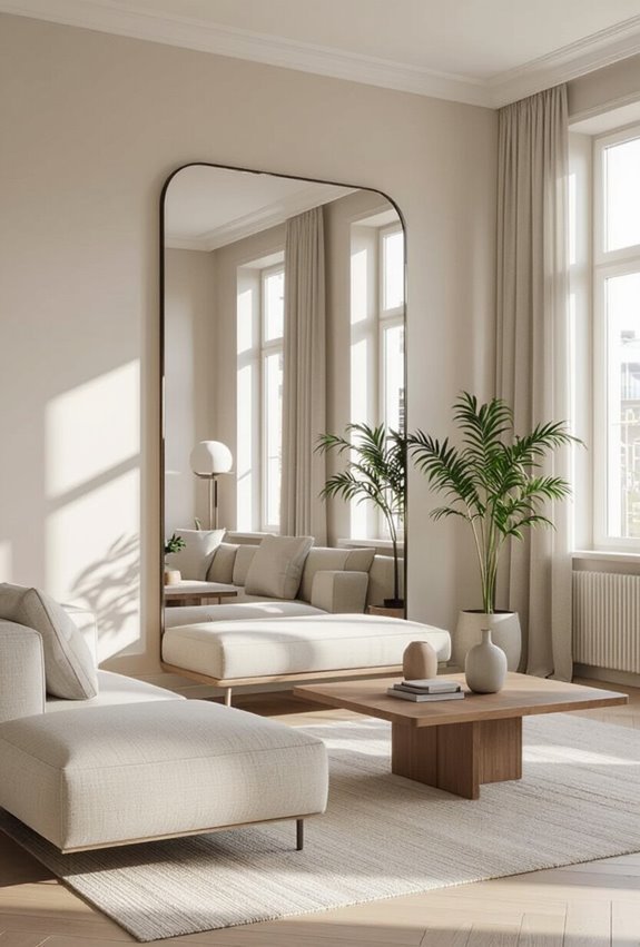mirrors brighten and expand space