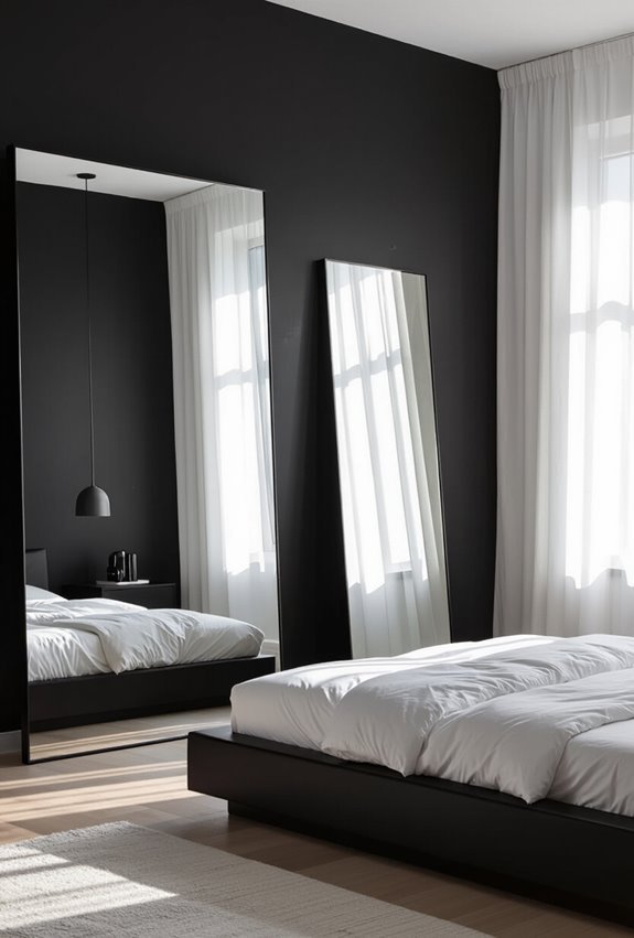 mirrors brighten and expand spaces