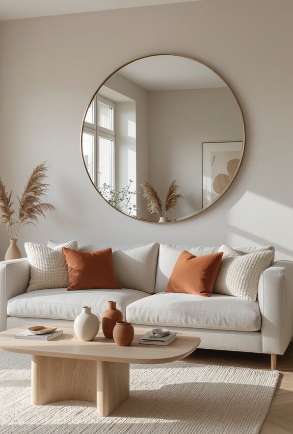 mirrors brighten enlarge charm