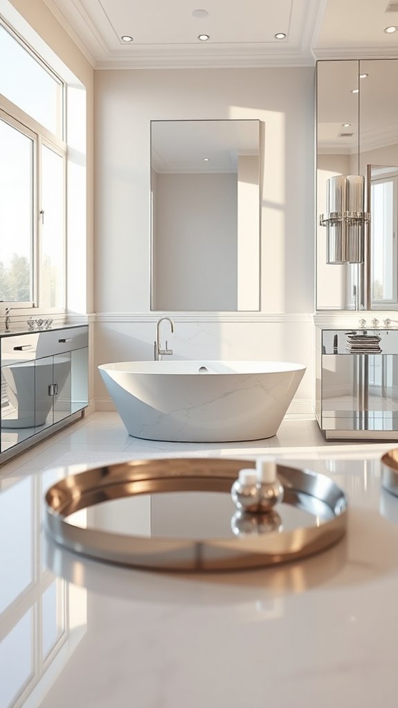 mirrors enhance bathroom space