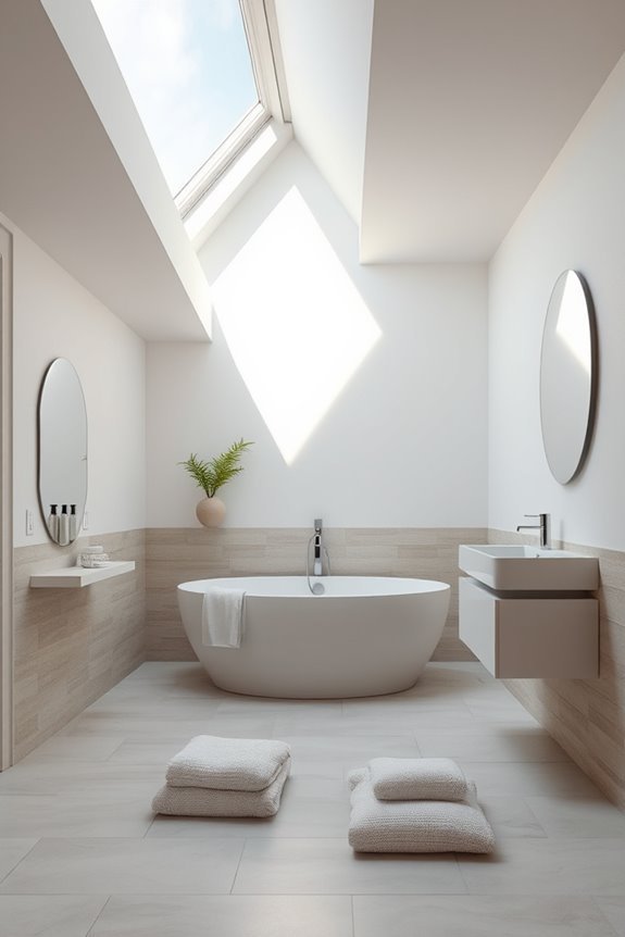 mirrors enhance bathroom space