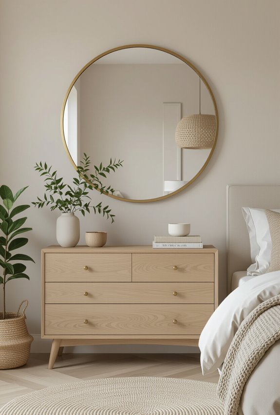 mirrors enlarge room visually