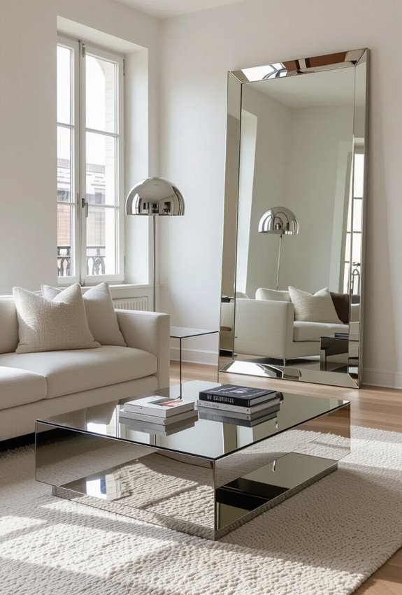 mirrors metals amplify natural light
