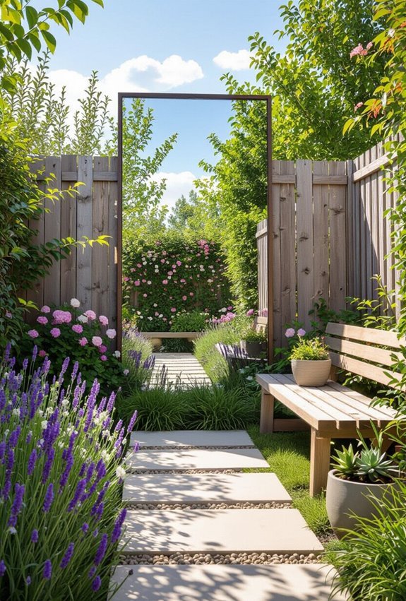 mirrors multiply garden visual space