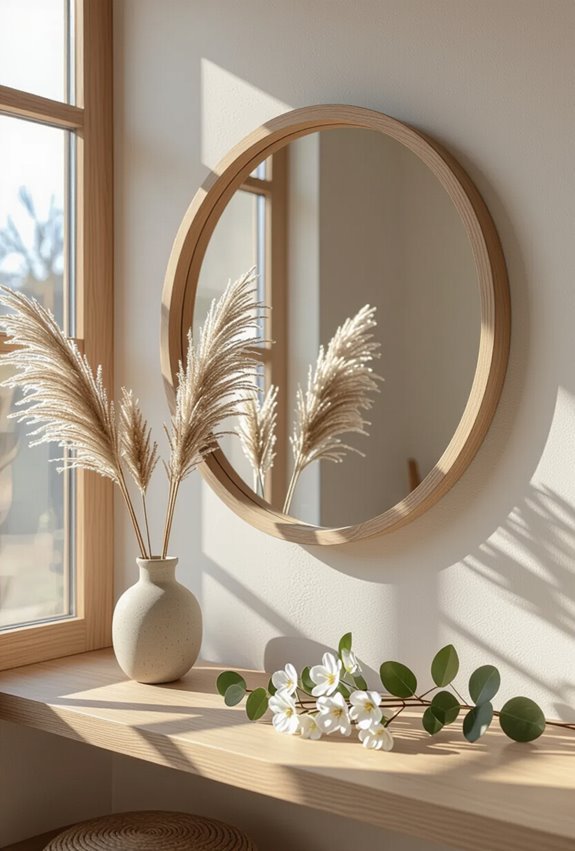 mirrors with natural elements