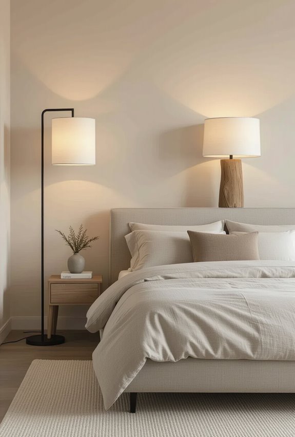 mismatched layered lamps harmony